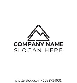 Mountain logo vector illustration template 
