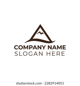 Logo-Vektorgrafik-Vorlage für Gebirge 