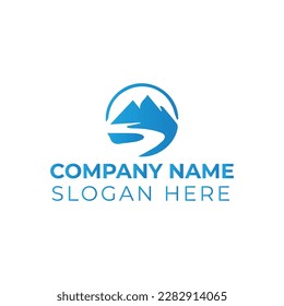 Mountain logo vector illustration template 