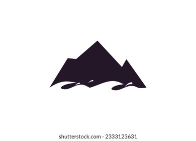 Mountain logo vector with modern and creative concept
