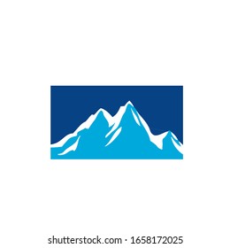 logotipo de montaña versión moderna