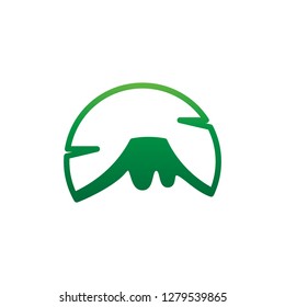 mountain logo vector with nature landscape moder style logo