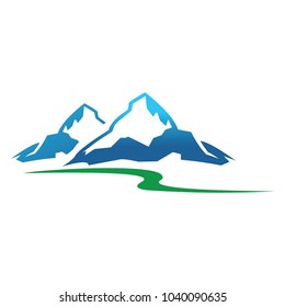 Mountain logo, vector logo template