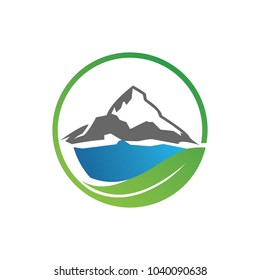 Mountain logo, vector logo template