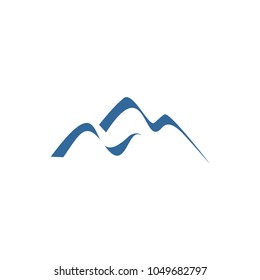 Mountain logo, vector logo template