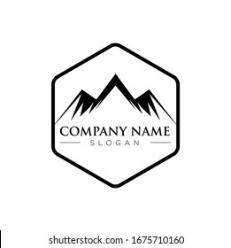 Mountain logo vector template design