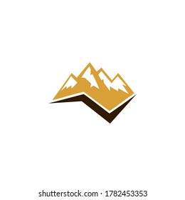 Mountain logo - vector logo template illustration. Outdoor adventure creative badge sign. Graphic design element