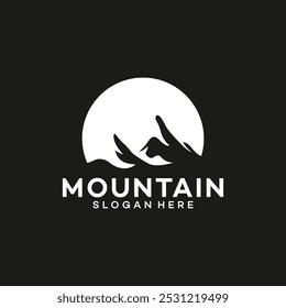 Ilustración de Plantilla de Vector de logotipo de montaña