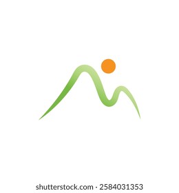 Mountain logo vector template symbol design