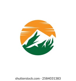 Mountain logo vector template symbol design