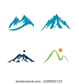 Mountain logo vector template symbol design