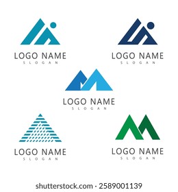 Mountain logo vector template symbol design