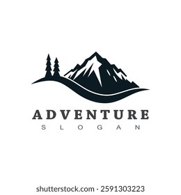 Mountain logo vector template symbol design