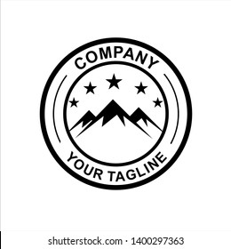 mountain logo vector, vintage logo, 