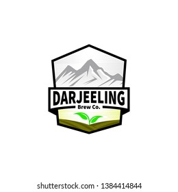 Mountain logo with vintage style