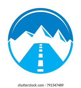 mountain logo winter