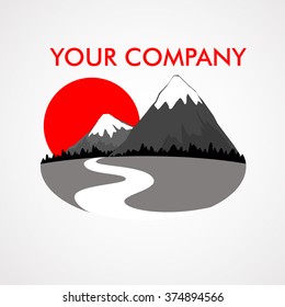 Mountain logo of your company