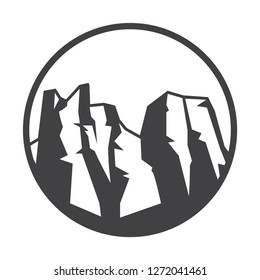 Mountain Logotype, Label, Badge and other design. Outdoor Adventure Sign or Symbol, vector illustration