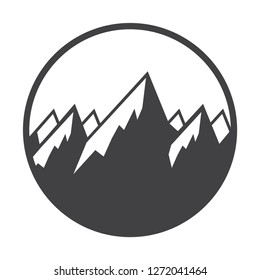 Mountain Logotype, Label, Badge and other design. Outdoor Adventure Sign or Symbol, vector illustration
