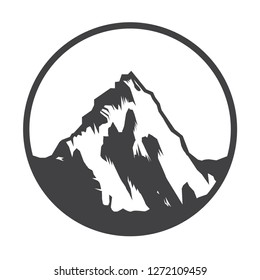 Mountain Logotype, Label, Badge and other design. Outdoor Adventure Sign or Symbol, vector illustration