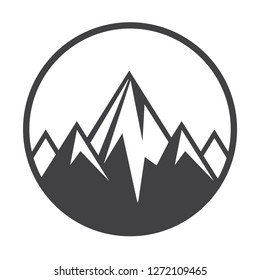 Mountain Logotype, Label, Badge and other design. Outdoor Adventure Sign or Symbol, vector illustration