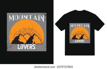 Mountain lovers t-shirt design vector