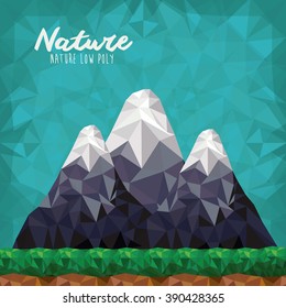 mountain low poly design 