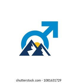 Mountain Man Logo Icon Design