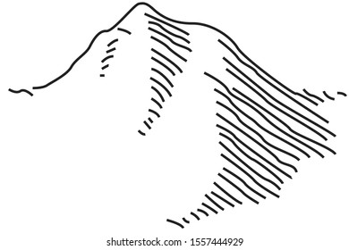 Mountain Map Symbols Vector Illustration 260nw 1557444929 