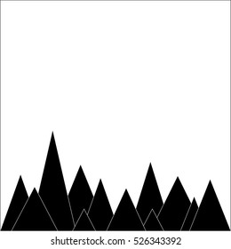 mountain minimal triangle silhouette