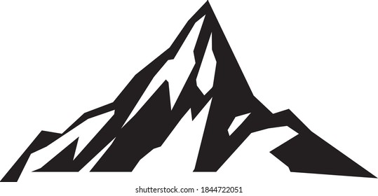 mountain minimalist logo vector design