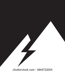 mountain minimalist logo vector design