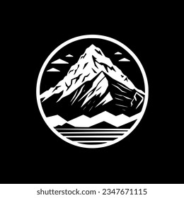 Mountain | Minimalist and Simple Silhouette - Vector illustration