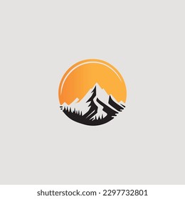 mountain  modern logo design template