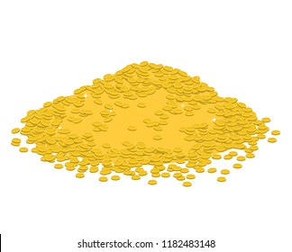 A Mountain Of Money. A Lot Of Coins