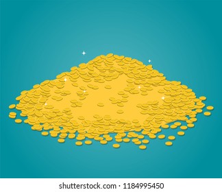 A Mountain Of Money. A Lot Of Coins.