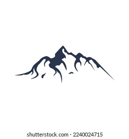 Mountain or mountains silhouette logo.Logos for climbers, photographers, businesses.