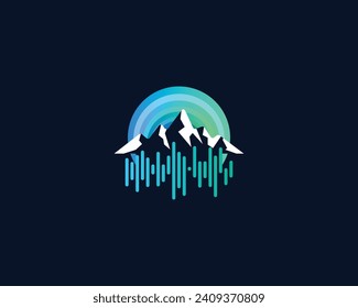 Mountain Music: A harmonious blend of nature and melody captured in our logo. Explore the rhythmic peaks with soundwaves that echo the soul of mountain melodies. 🏔️🎶 #MountainMusic #NatureMelody