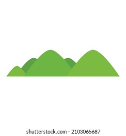 Mountain Natural Scenery Vector Set camping y senderismo paisaje ilustración viajes al aire libre aventura montañismo