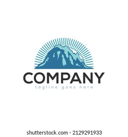 Mountain Natural Vector Logo Design