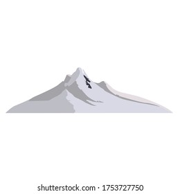 Mountain Nature Cartoon Vector Illustration