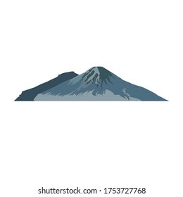 Mountain Nature Cartoon Vector Illustration