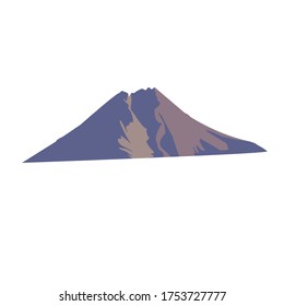 Mountain Nature Cartoon Vector Illustration