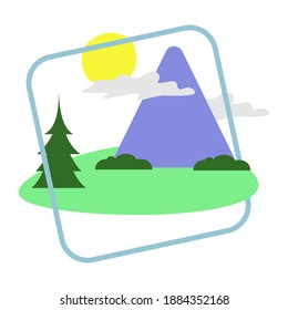 La montaña y la naturaleza a la luz del día