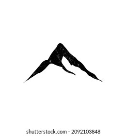 Mountain, nature exploration vintage logos, emblems, silhouettes and design elements. Outdoor activity in wilderness symbols design template, vector illustration.