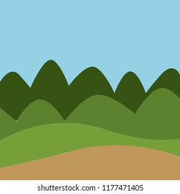 mountain nature landscape design