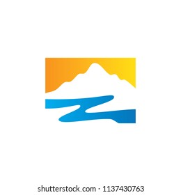 mountain nature landscape logo