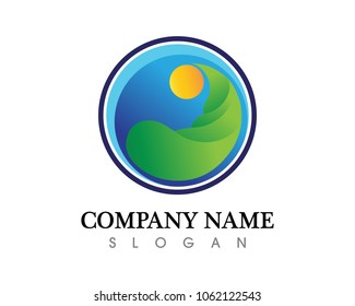 Mountain nature landscape  logo and symbols  icons template
