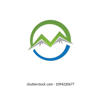 Mountain nature landscape  logo and symbols  icons template
