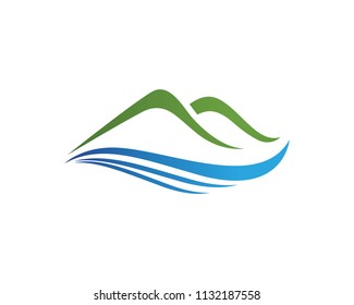 Mountain nature landscape  logo and symbols  icons template
